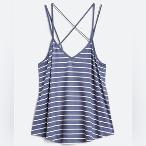 Paper Moon Blue Stripe Knit Top